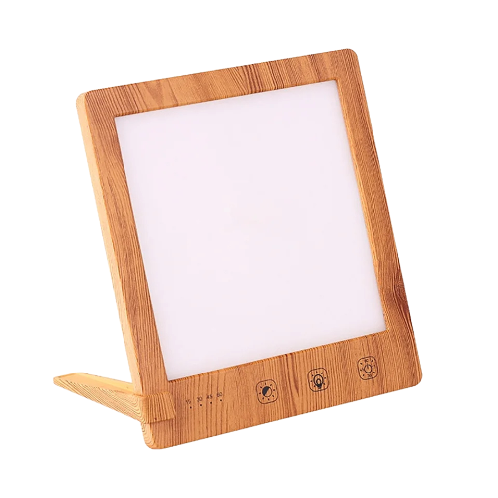 Lampe luminothérapie effet bois