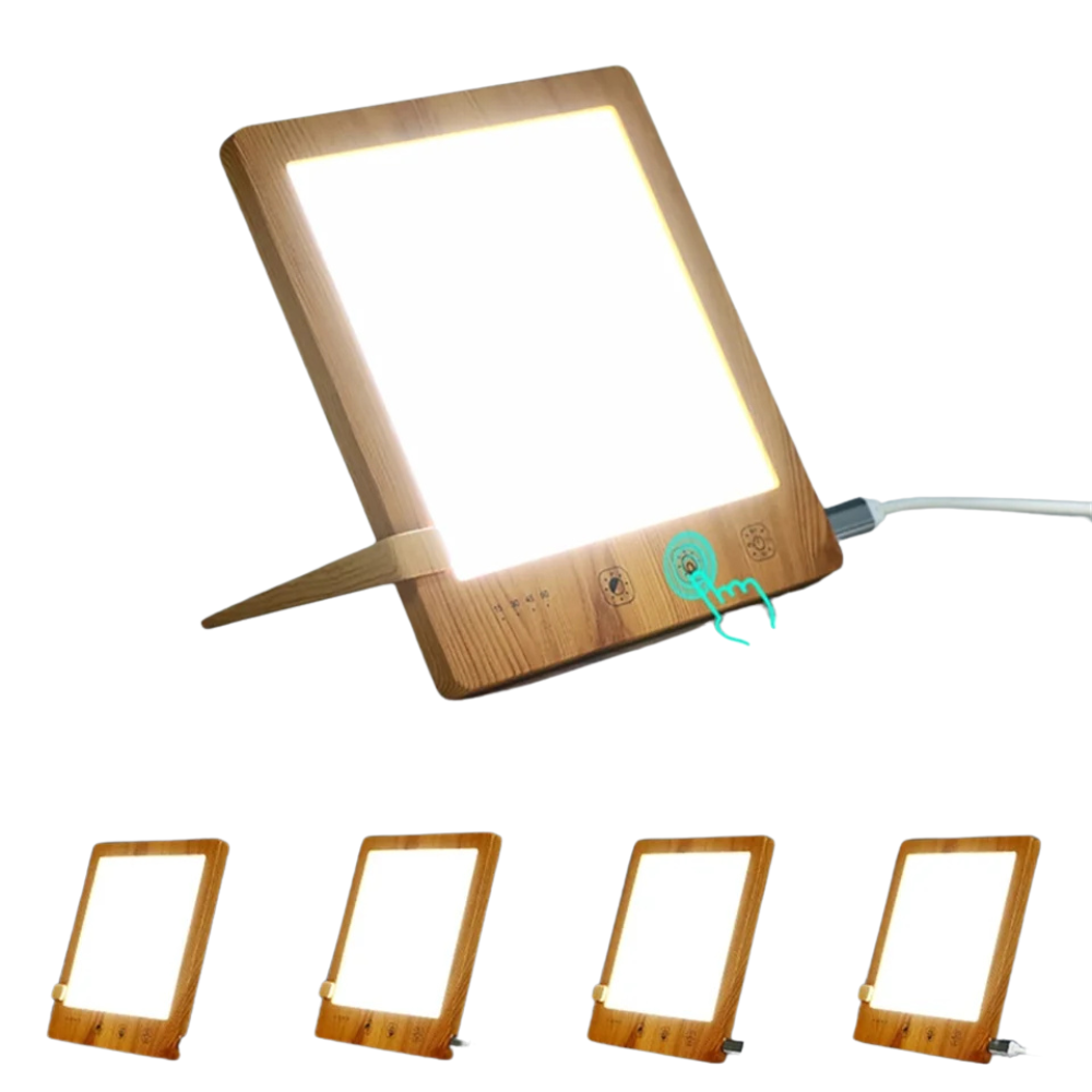 Lampe luminothérapie effet bois anti depression