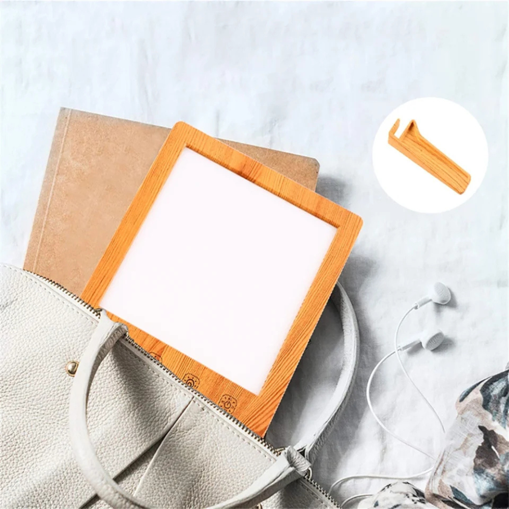Lampe luminothérapie effet bois bonheur