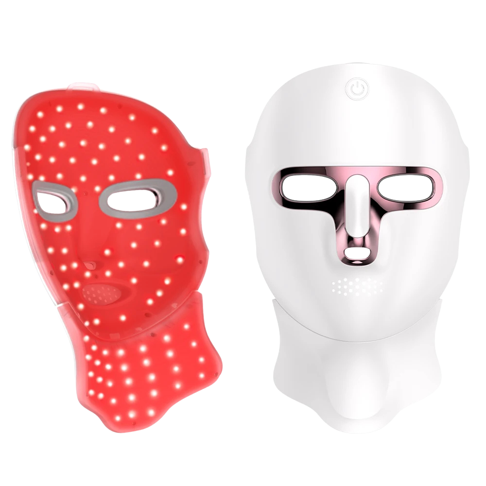 Masque luminothérapie visage cou rigide