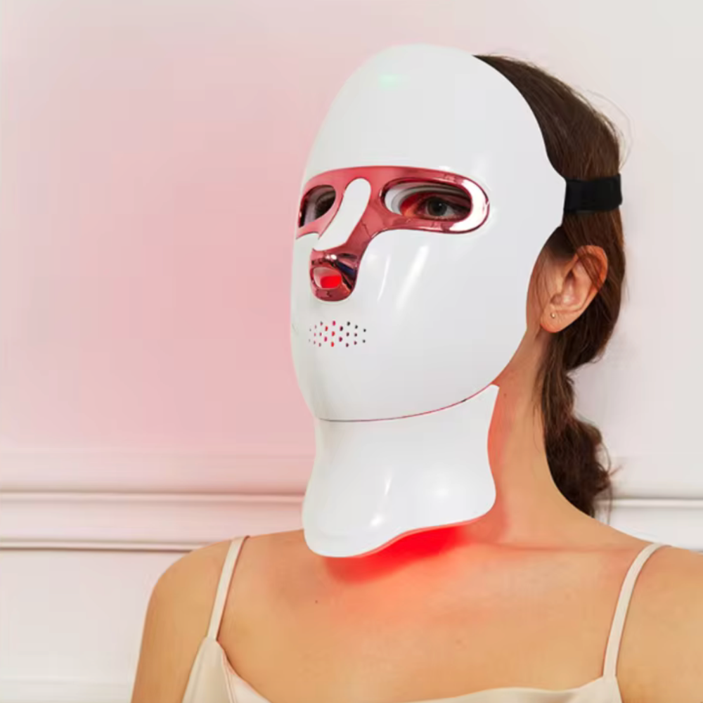 Masque luminothérapie visage cou rigide peau