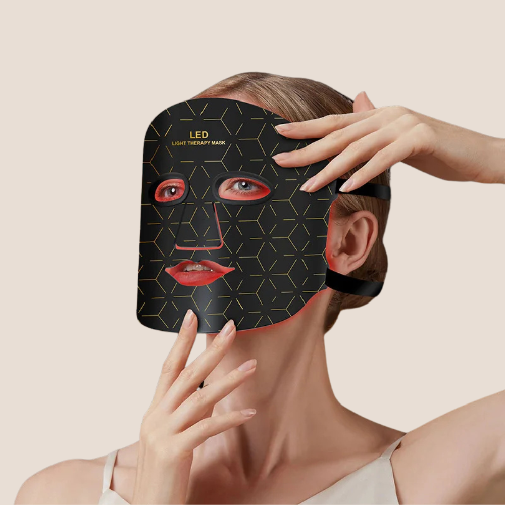 Masque luminothérapie visage cou poitrine souple main