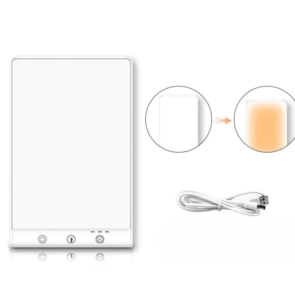 Lampe luminothérapie bouton