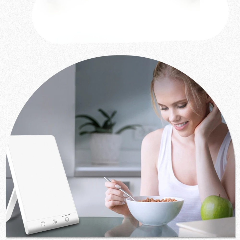 Lampe luminothérapie heureux