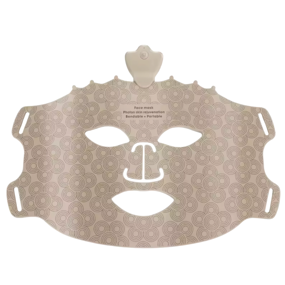 Masque visage luminothérapie souple à plat
