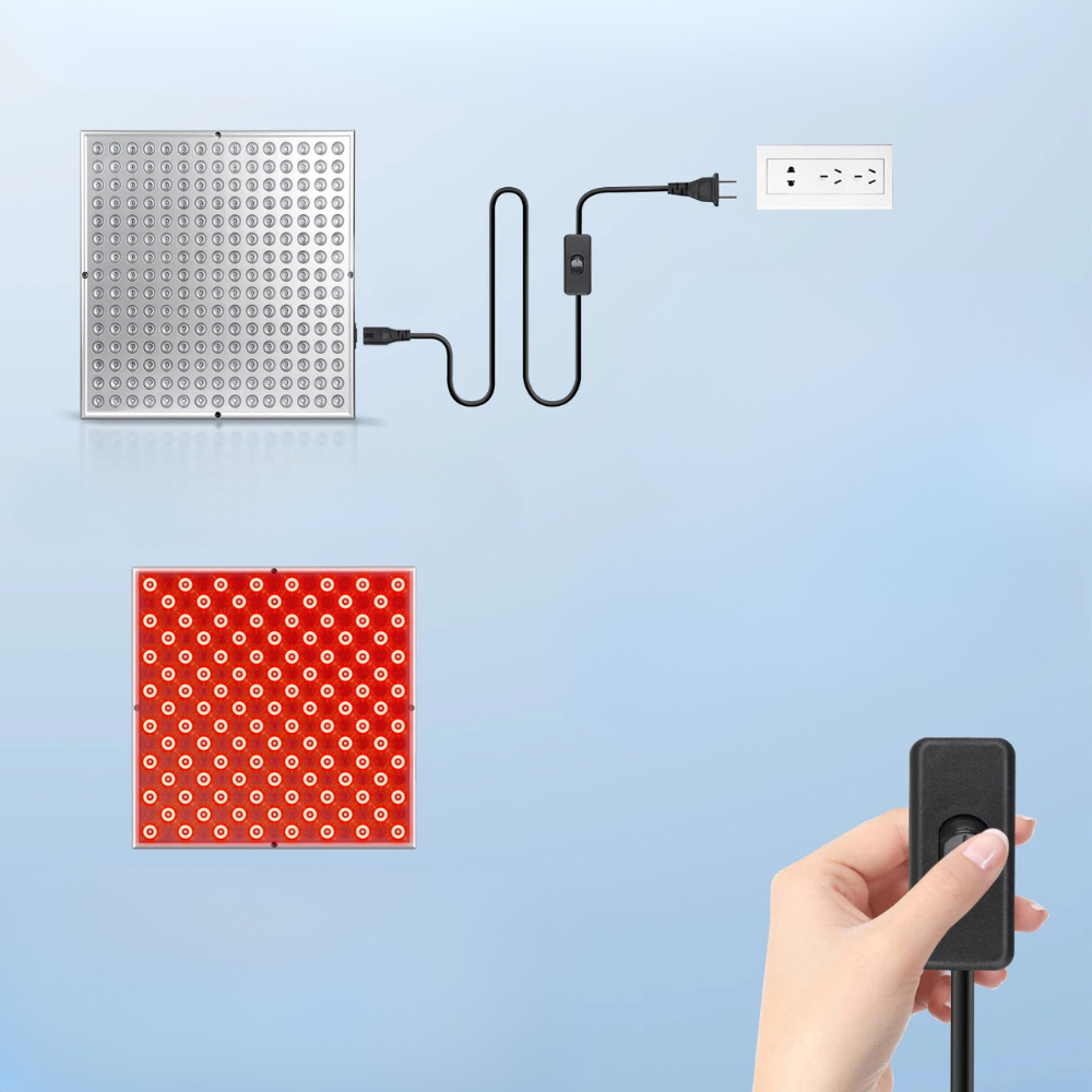 Lampe luminothérapie lumière rouge panneau telecommande