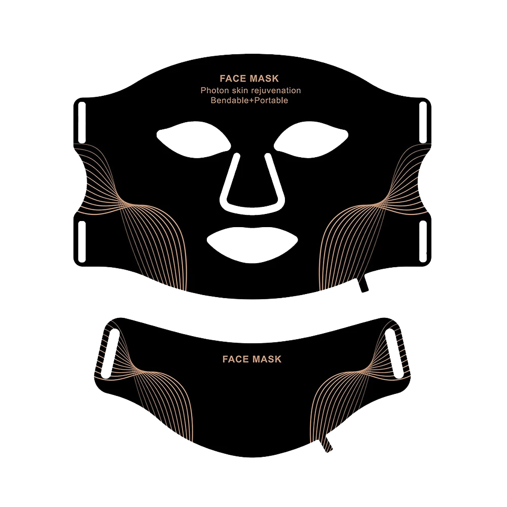 Masque luminothérapie visage cou souple 