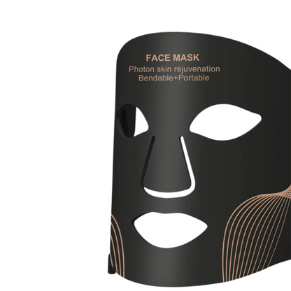Masque luminothérapie visage cou souple côté