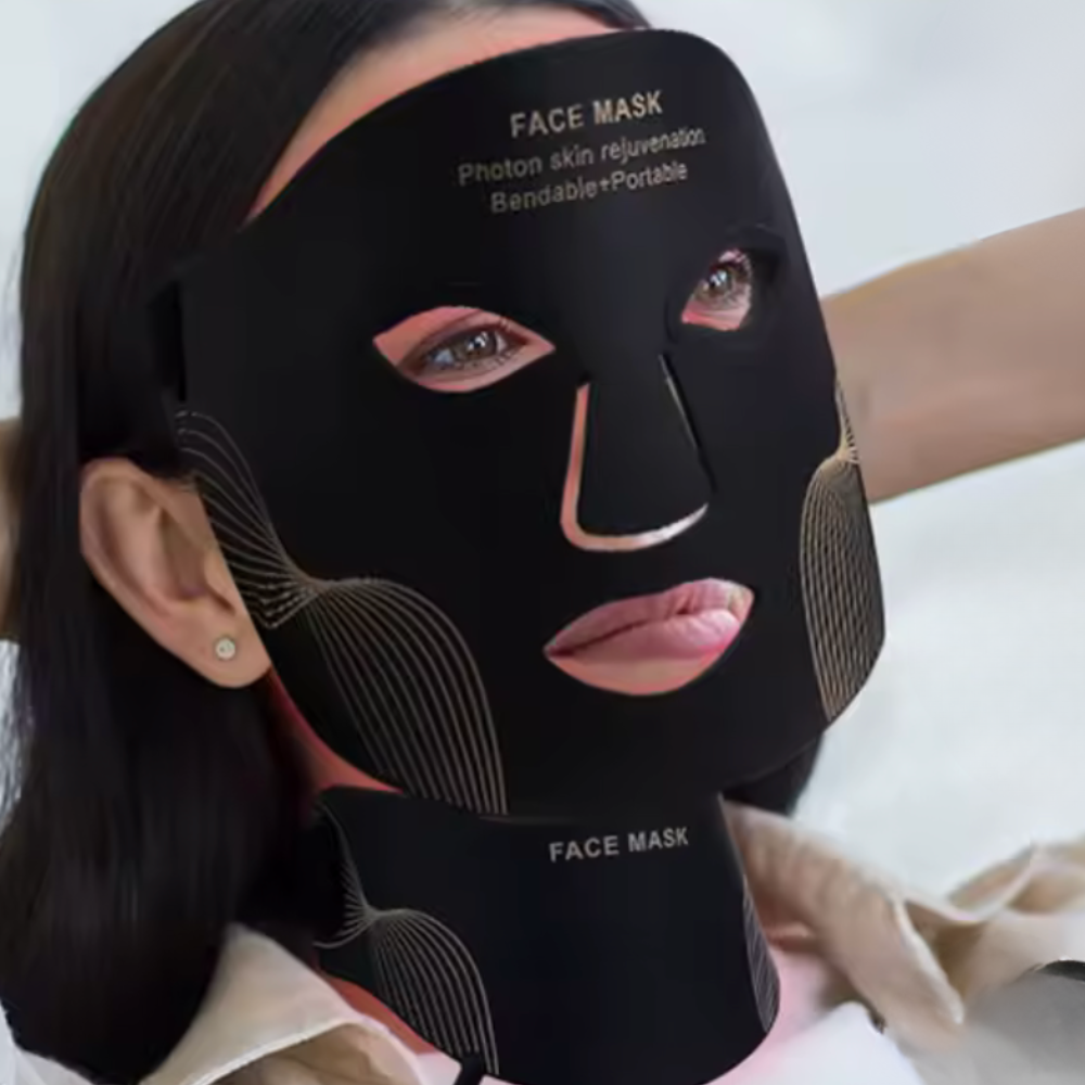 Masque luminothérapie visage cou souple relaxant