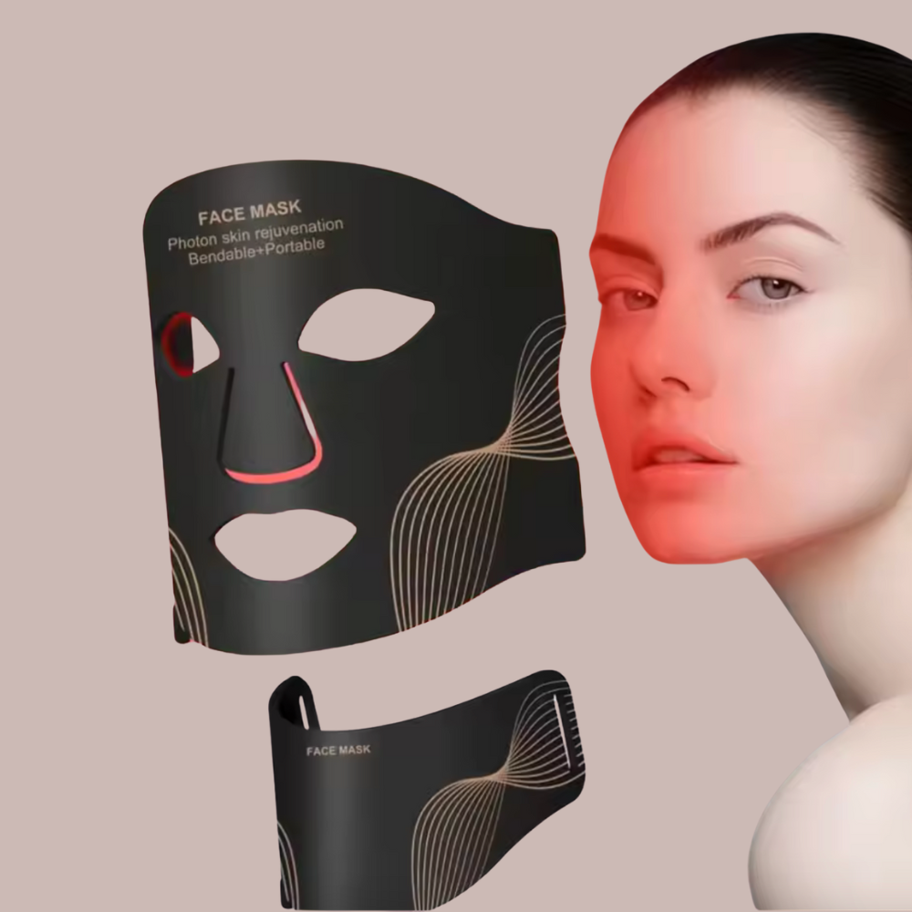 Masque luminothérapie visage cou souple jeune