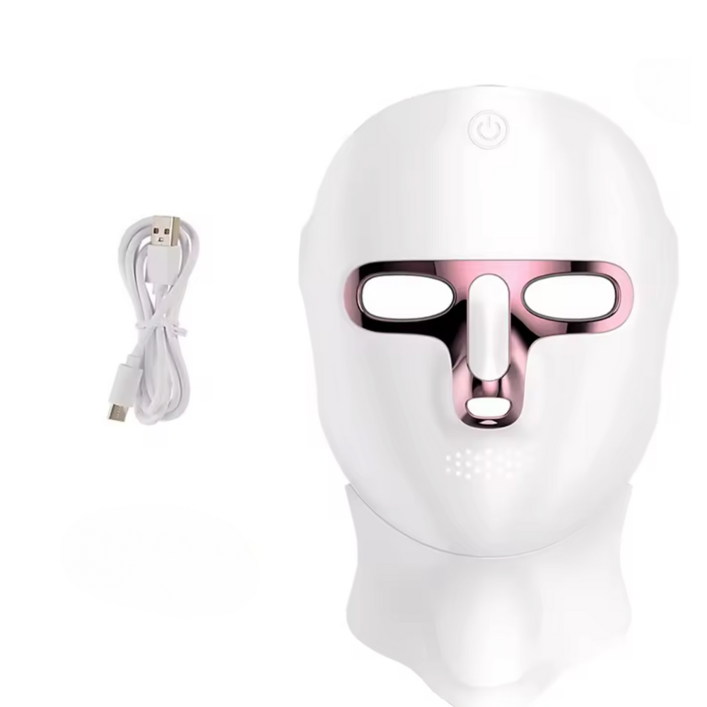 Masque luminothérapie visage cou rigide câble