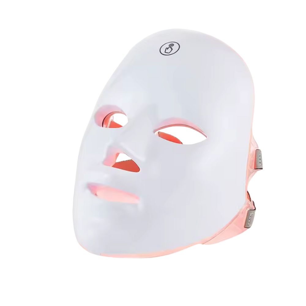 Masque luminothérapie visage rigide posée