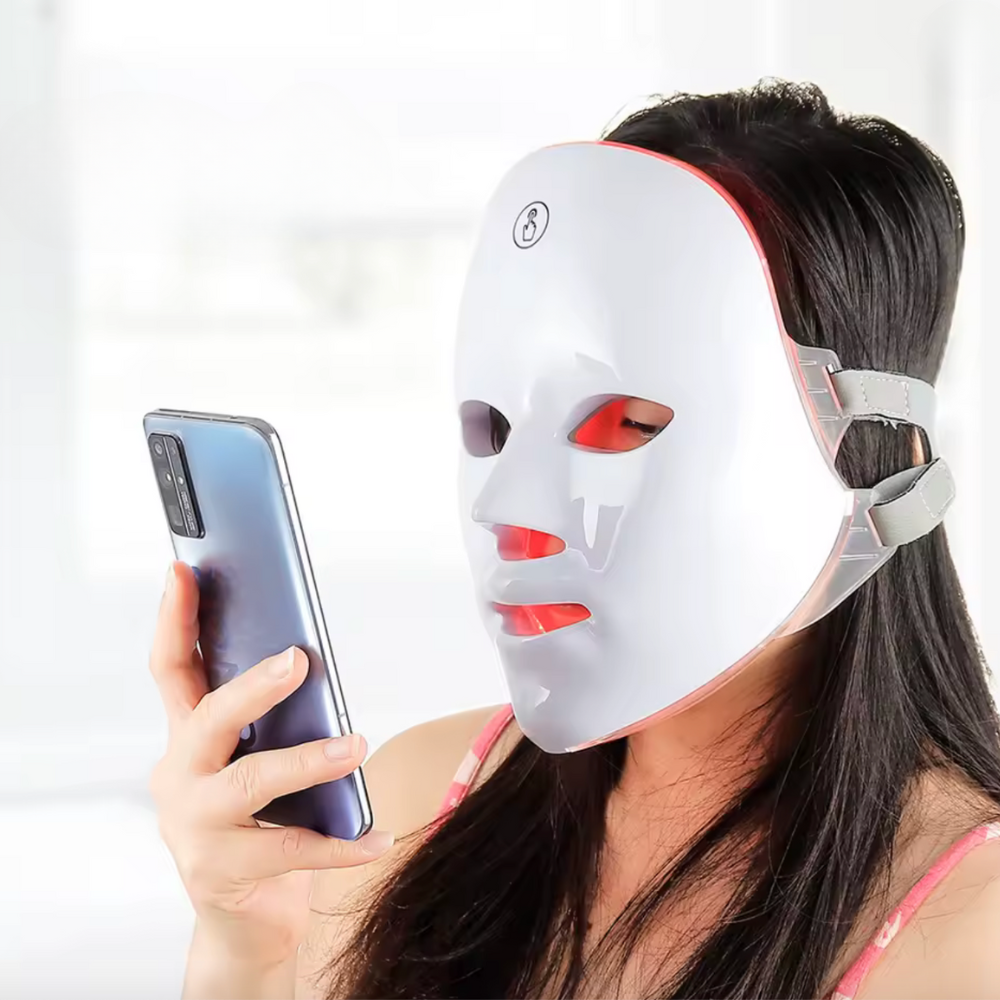 Masque luminothérapie visage rigide spa