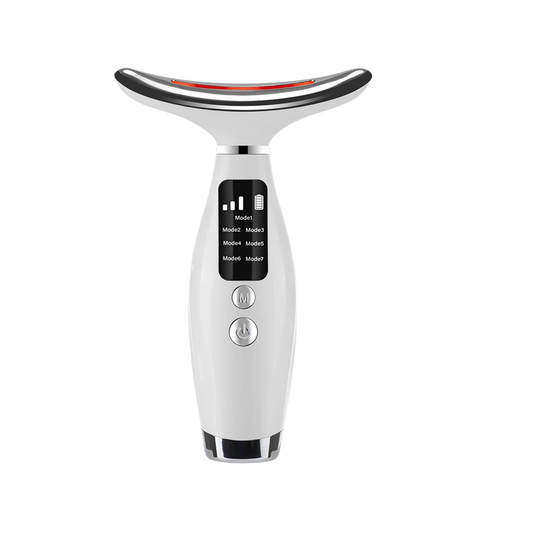 Appareil luminothérapie anti-rides visage cou bouton