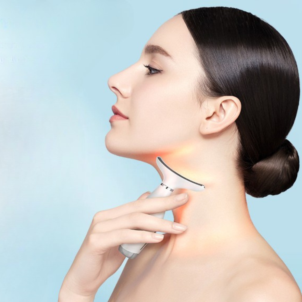 Appareil luminothérapie anti-rides visage cou lifting