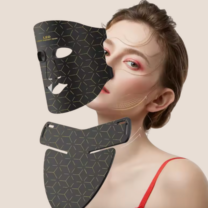 Masque luminothérapie visage cou poitrine souple femme