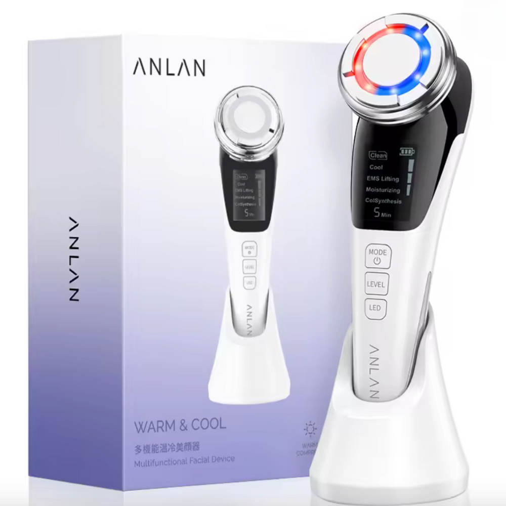 Masseur luminothérapie microstimulation blanc